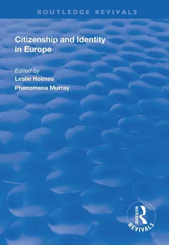 Citizenship and Identity in Europe cover