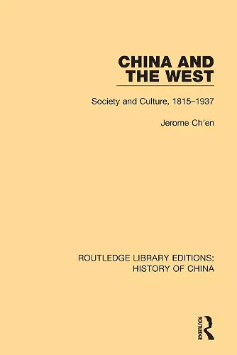 China and the West cover