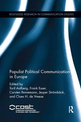 Populist Political Communication in Europe cover