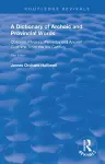 A Dictionary of Archaic and Provincial Words cover