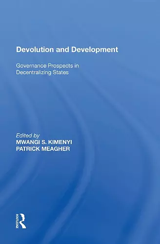 Devolution and Development cover