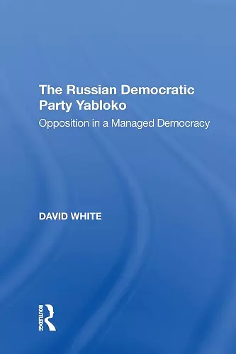 The Russian Democratic Party Yabloko cover