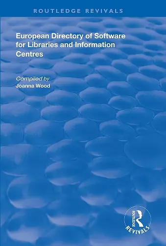 European Directory of Software for Libraries and Information Centres cover