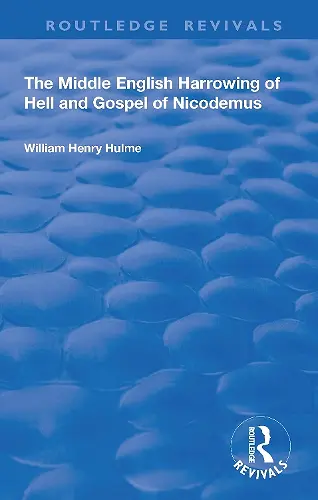 The Middle English Harrowing of Hell and Gospel of Nicodemus cover
