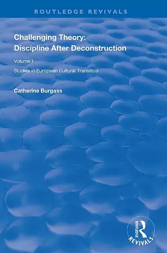 Challenging Theory: Discipline After Deconstruction cover