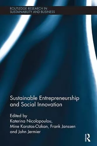 Sustainable Entrepreneurship and Social Innovation cover