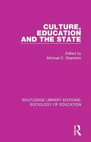 Culture, Education and the State cover