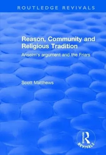 Reason, Community and Religious Tradition cover