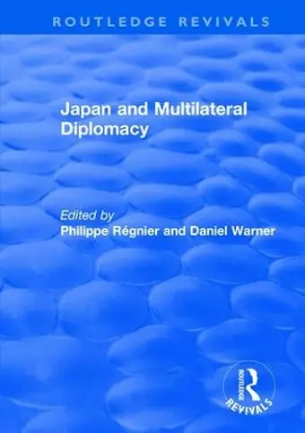 Japan and Multilateral Diplomacy cover