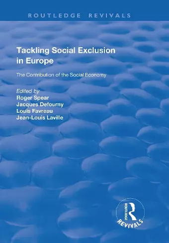 Tackling Social Exclusion in Europe cover