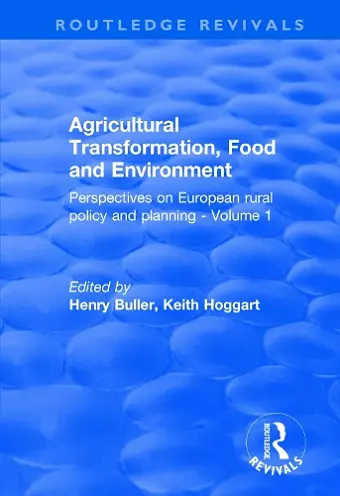 Agricultural Transformation, Food and Environment cover