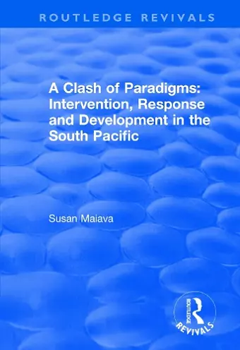 A Clash of Paradigms: Response and Development in the South Pacific cover
