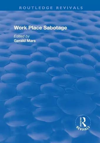 Work Place Sabotage cover