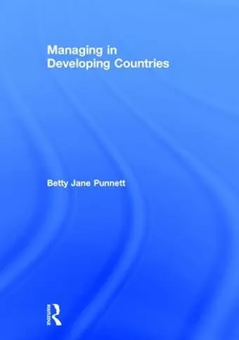 Managing in Developing Countries cover