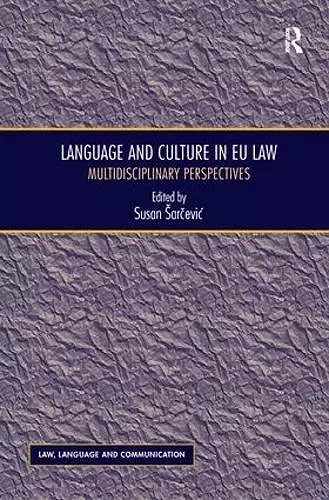 Language and Culture in EU Law cover