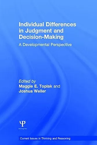 Individual Differences in Judgement and Decision-Making cover