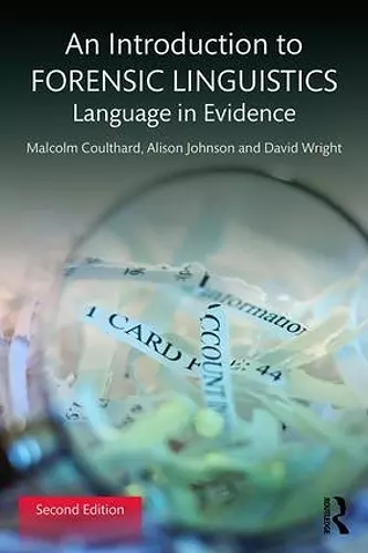 An Introduction to Forensic Linguistics cover