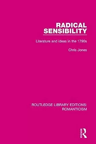 Radical Sensibility cover