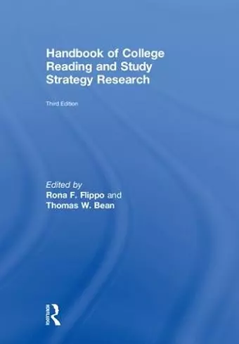 Handbook of College Reading and Study Strategy Research cover