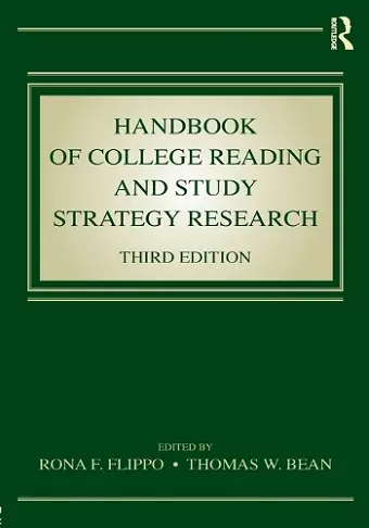 Handbook of College Reading and Study Strategy Research cover