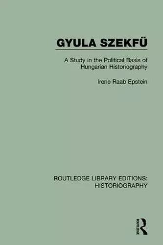 Gyula Szekfü cover