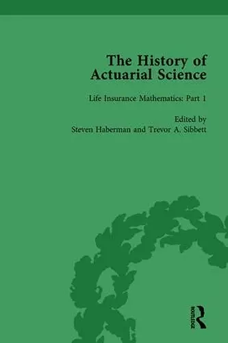 The History of Actuarial Science Vol III cover