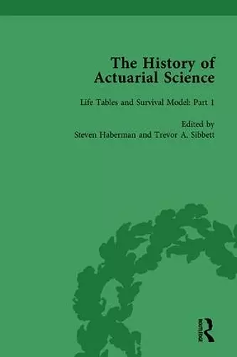 The History of Actuarial Science Vol I cover