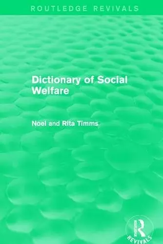 Dictionary of Social Welfare cover