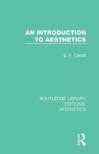 An Introduction to Aesthetics cover