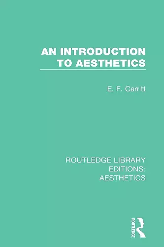 An Introduction to Aesthetics cover
