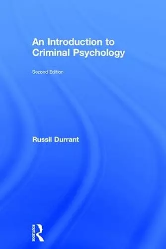 An Introduction to Criminal Psychology cover