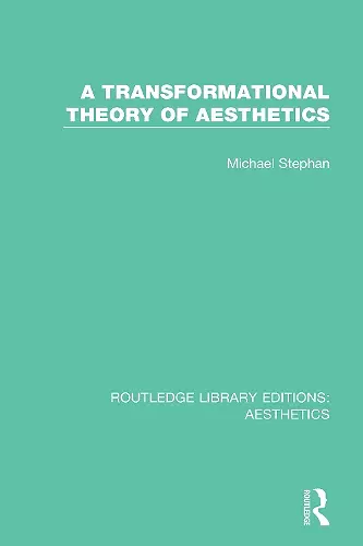 A Transformation Theory of Aesthetics cover