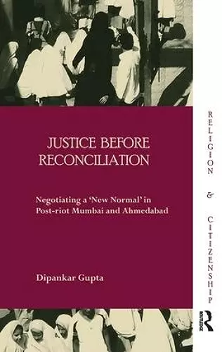 Justice before Reconciliation cover