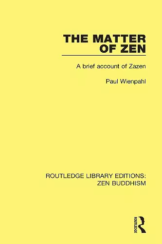 The Matter of Zen cover