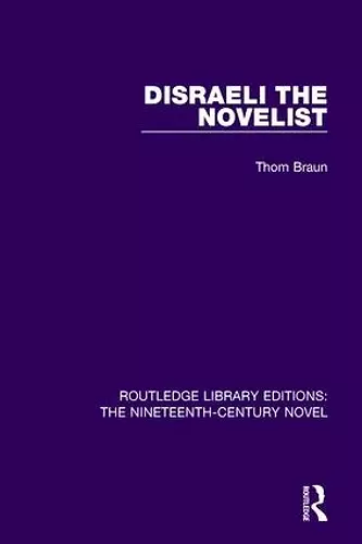 Disraeli the Novelist cover