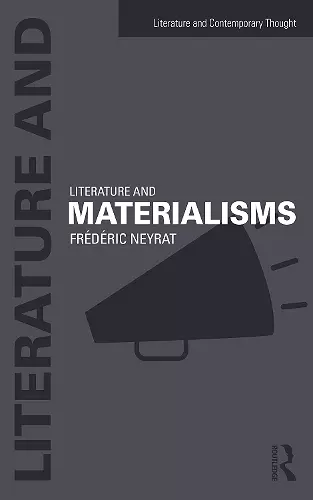 Literature and Materialisms cover