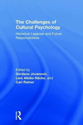 The Challenges of Cultural Psychology cover