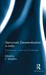 Democratic Decentralization in India cover