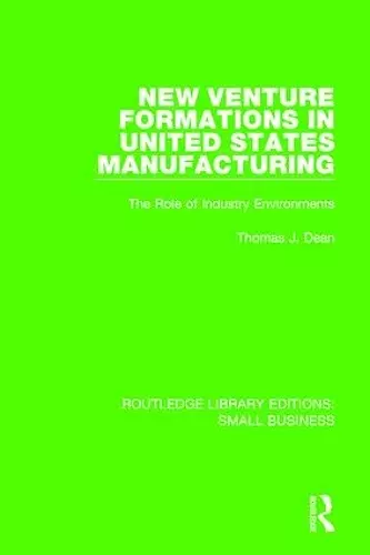 New Venture Formations in United States Manufacturing cover