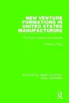 New Venture Formations in United States Manufacturing cover