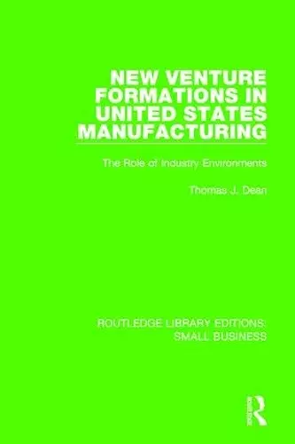 New Venture Formations in United States Manufacturing cover