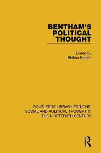 Bentham's Political Thought cover