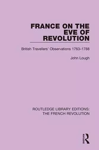 France on the Eve of Revolution cover