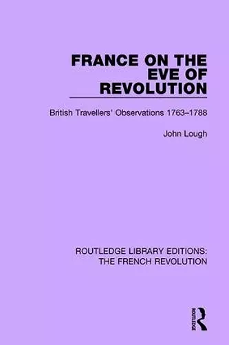 France on the Eve of Revolution cover