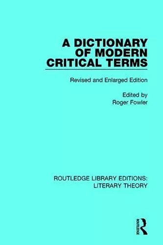 A Dictionary of Modern Critical Terms cover