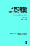 A Dictionary of Modern Critical Terms cover