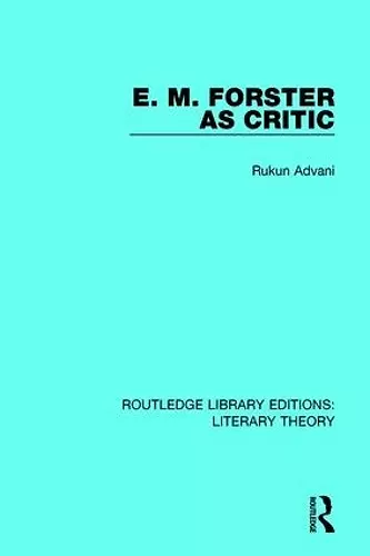 E. M. Forster as Critic cover