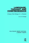 Language, Thought and Comprehension cover