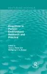 Directions in Person-Environment Research and Practice (Routledge Revivals) cover