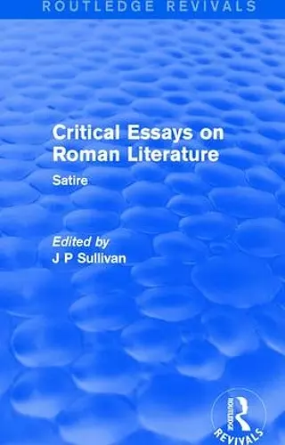 Critical Essays on Roman Literature cover